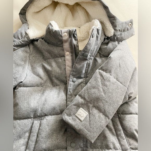 Baby Gap Sherpa Lined Hooded Puffer Coat - Picture 4 of 6